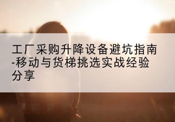 土默特左旗移动式升降机怎么选-工厂采购升降设备避坑指南-移动与货梯挑选实战经验分享